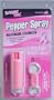 SABRE RED Police Strength Pepper Spray - Compact, Pink Case with Quick Release Key Ring & 25 shots, 5Xs more than the competition for max protection
