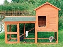 Trixie 'Natura' giant 2 story deluxe Rabbit hutch 62332, with large enclosure & run