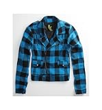 Future Favorites Plaid Motorcycle Bomber Jacket