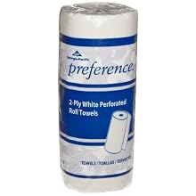 Georgia-Pacific Preference 27300 White 2-ply Perforated Paper Towel Roll, 8.8" Length x 11" Width (Case of 30 Rolls, 100 per Roll)