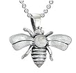 925 Sterling Silver Bee Charm Necklace By Tiger Mountain