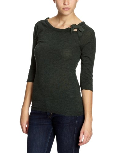 Mandala Damen Pullover SH06KN05 / Shirt with Bow, Gr. 36 (S), Gr&uuml;n (hunter green) Preisvergleich