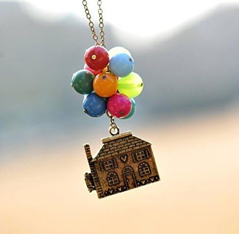 Necklace,beadwork Necklace ,Flying House,flying Dreams,up Movie Necklace