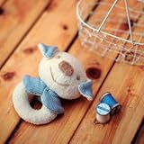 （ハマナカ） ベビー 赤ちゃん おもちゃ の 手作りキット がらがら いぬ ※オーガニックコットン 使用