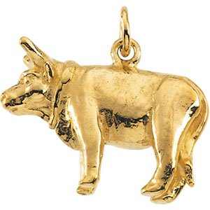 Sterling Silver Ox Pendant