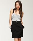 bebe Heather Twisted Tank Dress