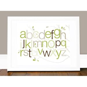 olli & lime little george ABC wall art