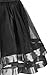 Topdress Women's 1950s Tutu Short Petticoat Skirt Crinoline Underskirt Slip Black OS