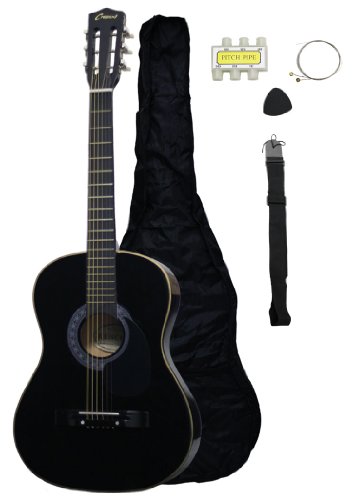 MG38-BK 38" Acoustic Guitar Starter Package, Black