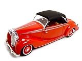 1950 Mercedes 170S Cabriolet Maroon/Black 1:18
