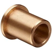 Bunting Bearings EF121518 3/4" Bore x 15/16" OD x 1 1/8" Length 1 1/4" Flange OD x 1/8" Flange Thickness Powdered Metal SAE 841 Flanged Bearings