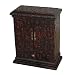 Black Chinese Calligraphy CD Cabinet