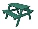 Polywood Outdoor Furniture Kid Picnic Table, Aruba-Recycled Plastic Materials