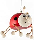 Holzspielzeug , Schwingtier - Schwingfigur- Schwing MARIEN KÄFER Grösse ca.10cm -12cm, kann einfach in Kantenhocker umgewandelt werden