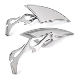 Sport Chrome Motorcycle Fire Blade Side Rear View Mirror for Harley Kawasaki Suzuki Honda Yamaha BMW