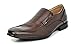 Bruno MARC GORDON-02 Men's Classic Modern Leather Lined Loafers With Alligator Trim Stretch Insert Slip On Dress Shoes