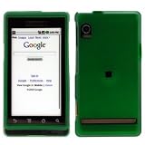 GTMax Green Durable Rubber Hard Snap On Crystal Cover Case for Verizon Motorola Droid A855 CDMA Cell Phone