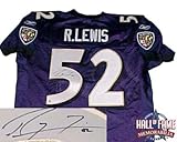 Ray Lewis Autographed/Hand Signed Baltimore Ravens Authentic NFL Reebok Purple Jersey