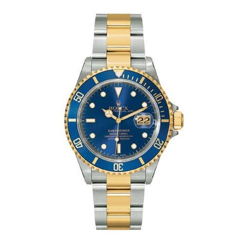 Rolex 11613BL Oyster Perpetual Submariner Date Two-Tone Steel Mens Watch Blue Dial Oyster Perpetual Calendar Sapphire Crystal Serial Number Certified