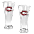 Edmonton Oilers NHL 2pc 16oz Pilsner Glass Set - Primary Logo by Great American Products