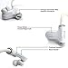 Ecandy Bluetooth 4.0 Earphone with Clear Voice Portable Wireless Stereo Outdoor Sports/Running &Gym/Hiking/Exercise Bluetooth Earbuds Headphones Headsets w/Microphone for iPhone 6 5S 5C 5 4S 4, iPods,HTC One,One mini, One mini 2,iPad Mini, Samsung Galaxy Note 3, Note 2, S5 S4, S3, S2,LG Optimus,LG G3,G2,MOTO X,Most Android Smart Phones and Tablets and other Bluetooth-enabled Devices (White)