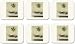 Set of 6 Simplicity Coasters D2 876