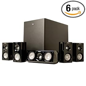 Klipsch HD 500 Compact 5.1 High Definition Theater system (Set of Six, Black)
