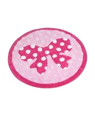 Spotty bow rug - Pink