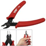Red Plastic Coated Grip 5 Side Cutter Jewelry Beading Pliers