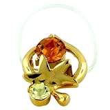 Golden Strawberry Studded Pugster Toe Ring