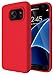 Samsung Galaxy S7 Case, Diztronic Full Matte Flexible TPU Series, Slim-Fit Soft Touch Flexible GS7 Phone Cover - Full Matte Red