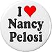 I Love Nancy Pelosi 1.25â€ Pinback Button Pin Heart