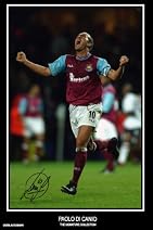 Paolo Di Canio signed West Ham autograph print - HALF PRICE