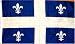 New 3x5 Canadian Province of Quebec Flag Canada Flags
