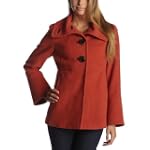 Jessica Simpson Women's Single Breasted Coat With Funnel Collar