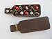 Wine Shaped Gift Box of 12 Individually Wrapped Turin Chocolate Candies - 3-Malibu Rum, 3 Kahula, 3 Baileys, 3 Grand Marnier (Non-alcoholic)
