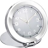 jensen travel alarm clock in a leather case