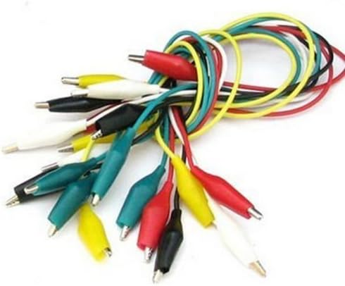 Generic Alligator Crocodile Clip Test Leads Color Jumper Cable Wires Multi-colored by Dingding Legou