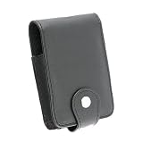 Leather Case w/ Cover for Creative Zen Micro / MicroPhoto, Black