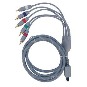 High Definition AV Component Cable for Nintendo Wii (6FT) by Dekcell