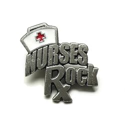 Nurses Rock Pewter Fashion Pin