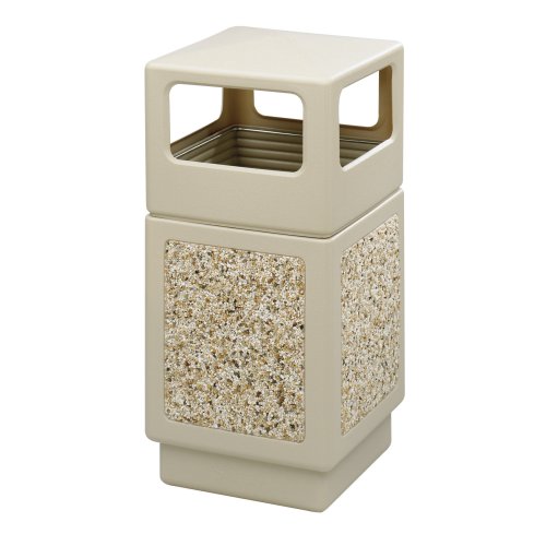 Safco Canmeleon Aggregate Panel Side Open 38 Gallon 1825 Inches Width x 3925 Inches Height Tan