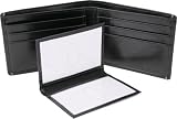 Executive Calfskin Leather Black Business Card Case, 4x2.75" Executive Calfskin Leather Black Business Card Case, 4x2.75"