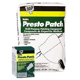 6 Pack Dap 58505 Presto Patch Multi-Purpose Patching Compound (Dry Mix) - White 4-lb