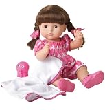 Gotz 1218236 Maxy Aquini Bath Baby, 42 cm, brown hair, 8-pieces