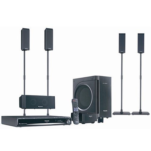Panasonic SC-PT954 900W 1080p DVD Home Theater System with Kelton Subwoofer, iPod Universal Dock and Wireless Rear Speaker (Front/Rear Speaker Stands Included)