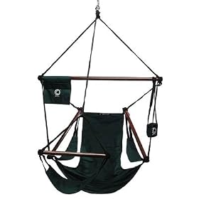 Green Finish Outdoor Air Hanging Chair Hammock by visiondecor Furniture