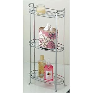 3 tier CHROME etagere SPACE BATH shelf stand CADDY NEW