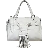 Tassel & Chain Shoulder Bag White