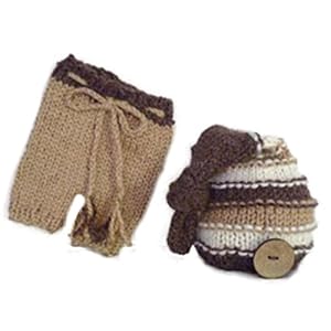 Jastore® Newborn Infant Baby Boy Photography Prop Costume Cute Cap Pants (Style 4)
